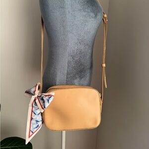 J. Crew Tan Camera Crossbody - Super soft leather!